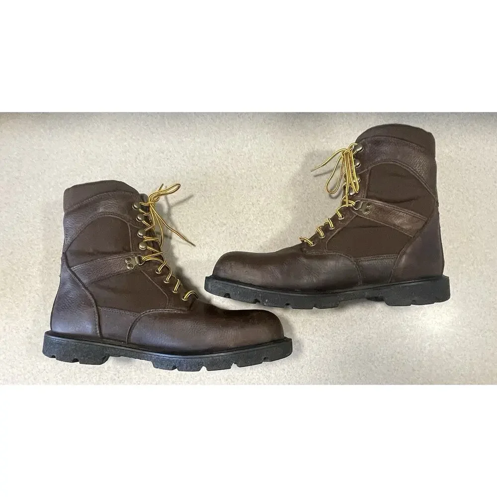 Georgia Boot G107 HOMELAND 8” Men’s Sz 11 Brown Steel-Toe Work Boots Waterproof